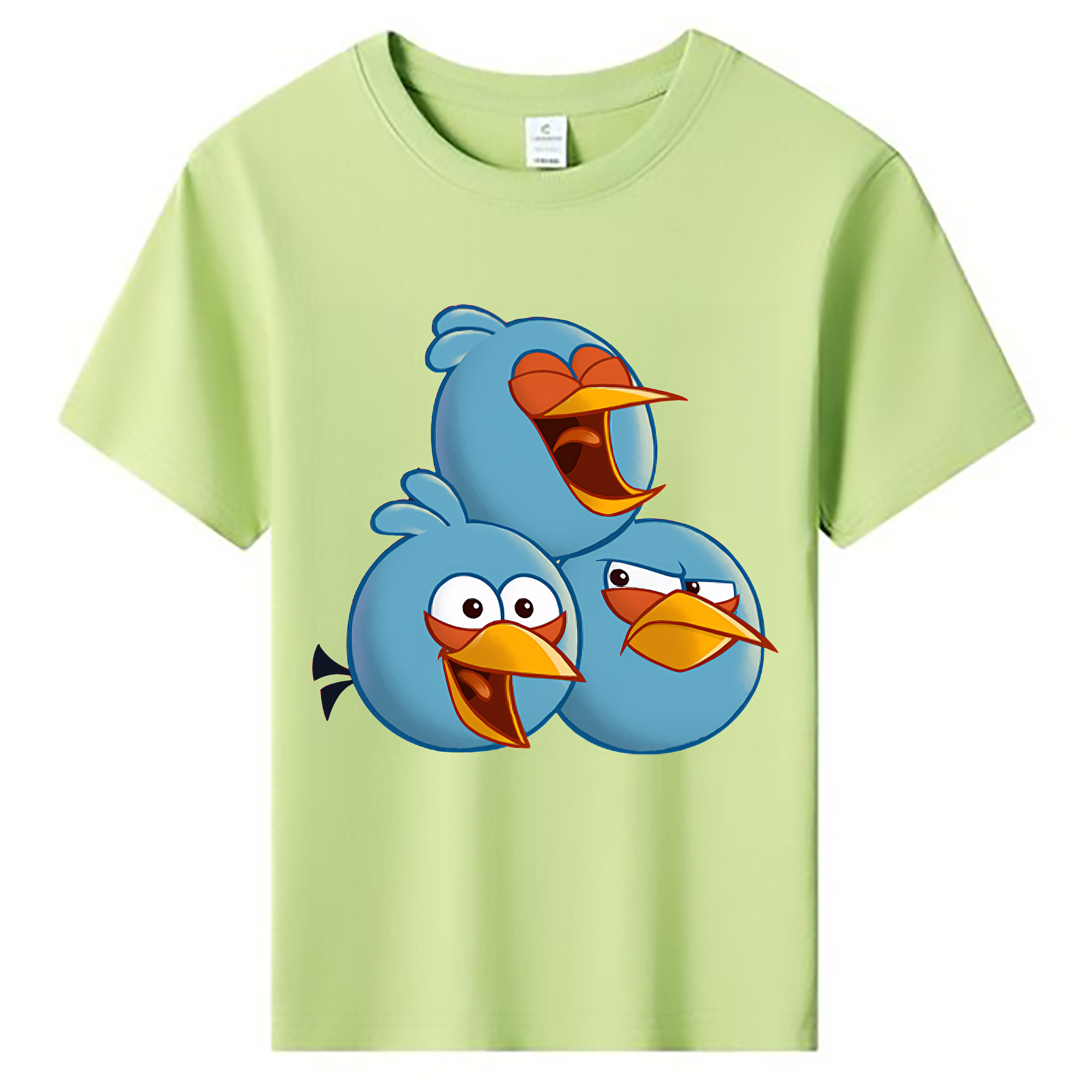 （画像用） Angry Birds アングリーバード 綿100％キッズTシャツ（フロントプリント）